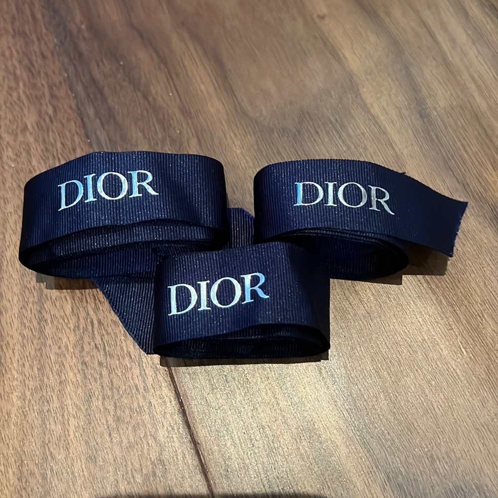 3 pack of Dior Ribbons Silver